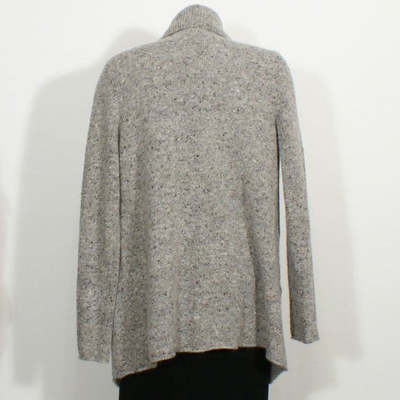 Gray Donegal Wool Mohair Tweed Cardigan Jacket XL - Picture 2 of 3